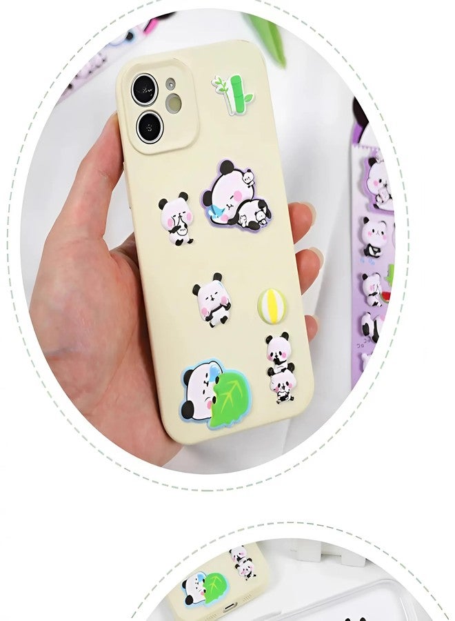Touchcart Panda Stickers for Kids - 4 Sheet Set with 160+ Puffy 3D Foam Stickers, Multicolor Cute Animal Designs for Scrapbooking, Journaling, DIY Crafts, School & Gift Use - Image 4